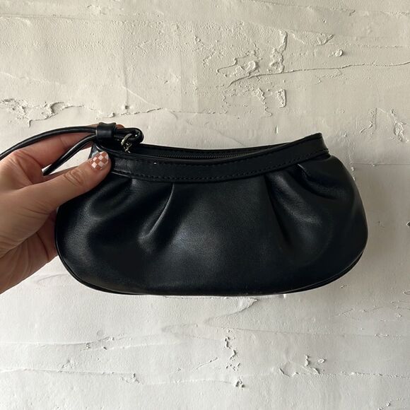 Mini Black Wallet Shimmer Clutch, Perfect Large Purse Organizer - Picture 4 of 5